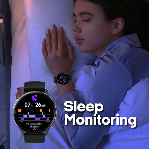 3Plus Callie Smartwatch with 1.43" Round AMOLED Display/Answer & Make Calls/Sleep Monitoring/Heart Rate/IP68 Waterproof/10...