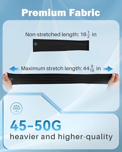SHINYMOD Arm Sleeves for Men Women UV Sun Protection Compression Arm Warmer Tattoo Cover Up, Sports Golf Cooling Sleeves