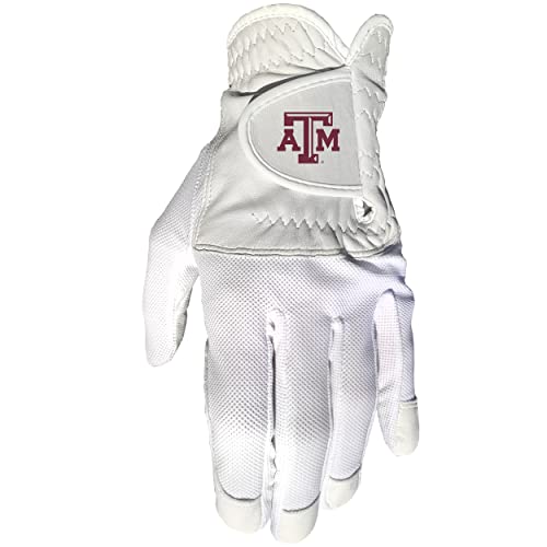 Team Golf NCAA Men's Left Hand Golf Glove, For Right Handed Players, One Size, Includes Removable Double-Sided Magnetic Ba...