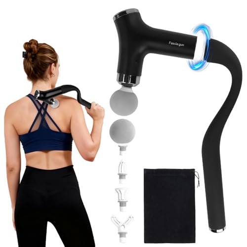 patpaw Detachable Deep Tissue Massage Gun with Extendable Handle, 12-Speed Percussion Back Massager for Hard to Reach Shou...