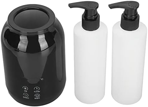 Massage Oil Warmer, Professional Electric Lotion Bottle Warmer with Two Oil Bottle Dispenser, LED Temperature Display, Essential Lube Gel Cream Heating Warmer for Home, Salon, SPA