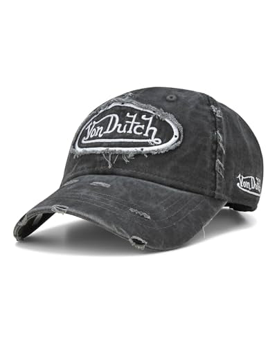 Von Dutch Men & Womens Baseball Caps - Breathable Adjustable Snapback Soft Cotton Canvas Curved Brim Vintage Hat