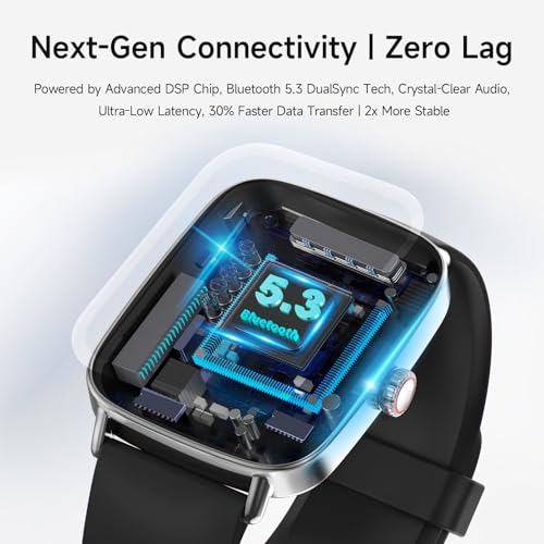 Smart Watch for Men Women, 1.85" HD Smartwatch Compatible iPhone/Samsung/Android (Answer/Make Calls), 100+ Sport Modes Fit...