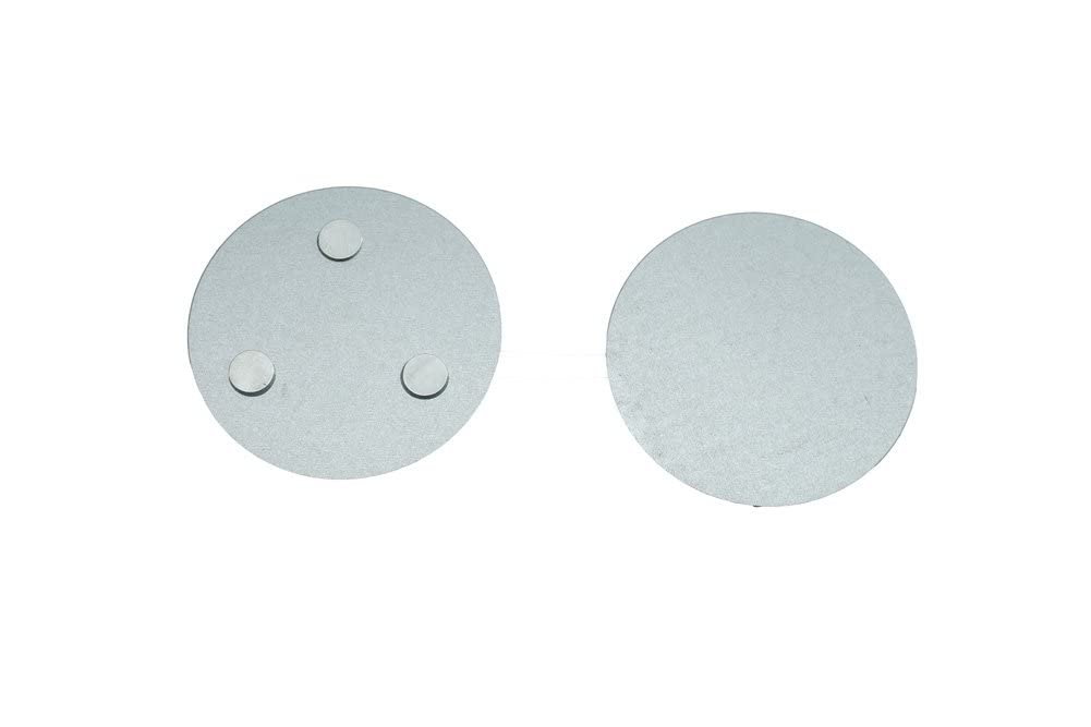 meioro Magnetic Smoke Detector Installation Tool,Quick and Easy Fastening Ceiling Mounted Kit for Smoke Alarm Ø 70mm,No Need Drill 10 Seconds Install Smoke Sensors(2 pcs)