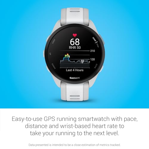 Garmin G010-N2863-21 Forerunner 165, GPS, Mist Grey/Whitestone, WW - Certified Refurbished