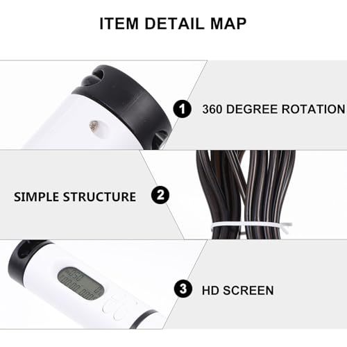 Ciieeo Smart Cordless Jump Rope with Digital Counter for Fitness Weight Loss Weighted Balls for Arm Strength Training Indo...