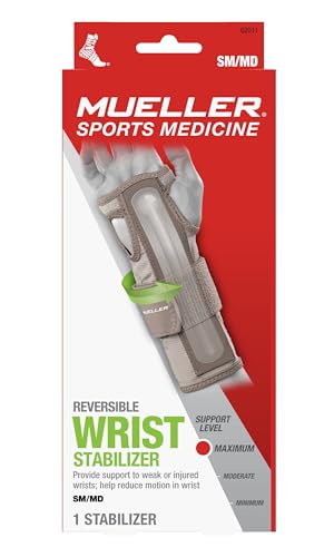 MUELLER Sports Medicine Reversible Wrist Stabilizer with Splint, Wrist Pain Relief Support for Men and Women, Ideal for Ca...