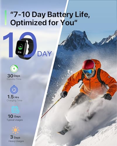 Smart Watch with Alexa Built-in, 1.83" HD Touchscreen Fitness Tracker with Bluetooth Calling, 120+ Sports Modes, Heart Rat...