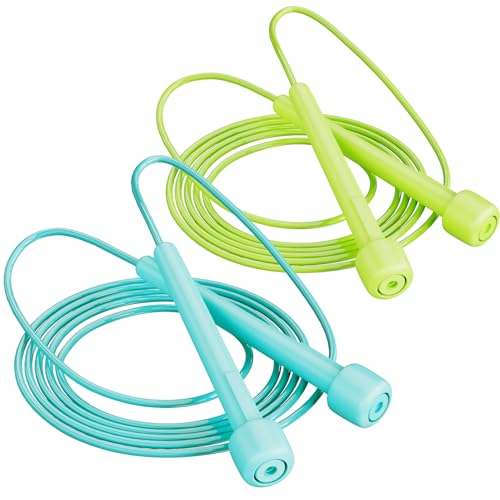 POCFOINY 2 Pack Jump Rope for Fitness, Speed Rope Skipping Rope for Men, Kids and Women, Jumping Rope for Workout, Tangle-...