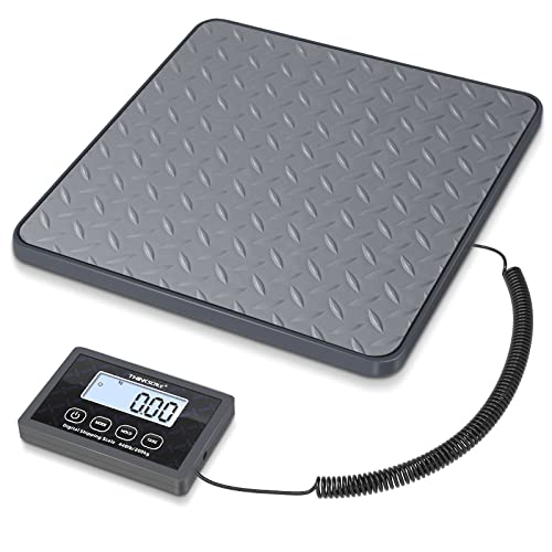 THINKSCALE Shipping Scale, 440 lbs/1 oz Highly Accurate Postal Scale with Hold/Tare/LCD Display, Lightweight Digital Posta...
