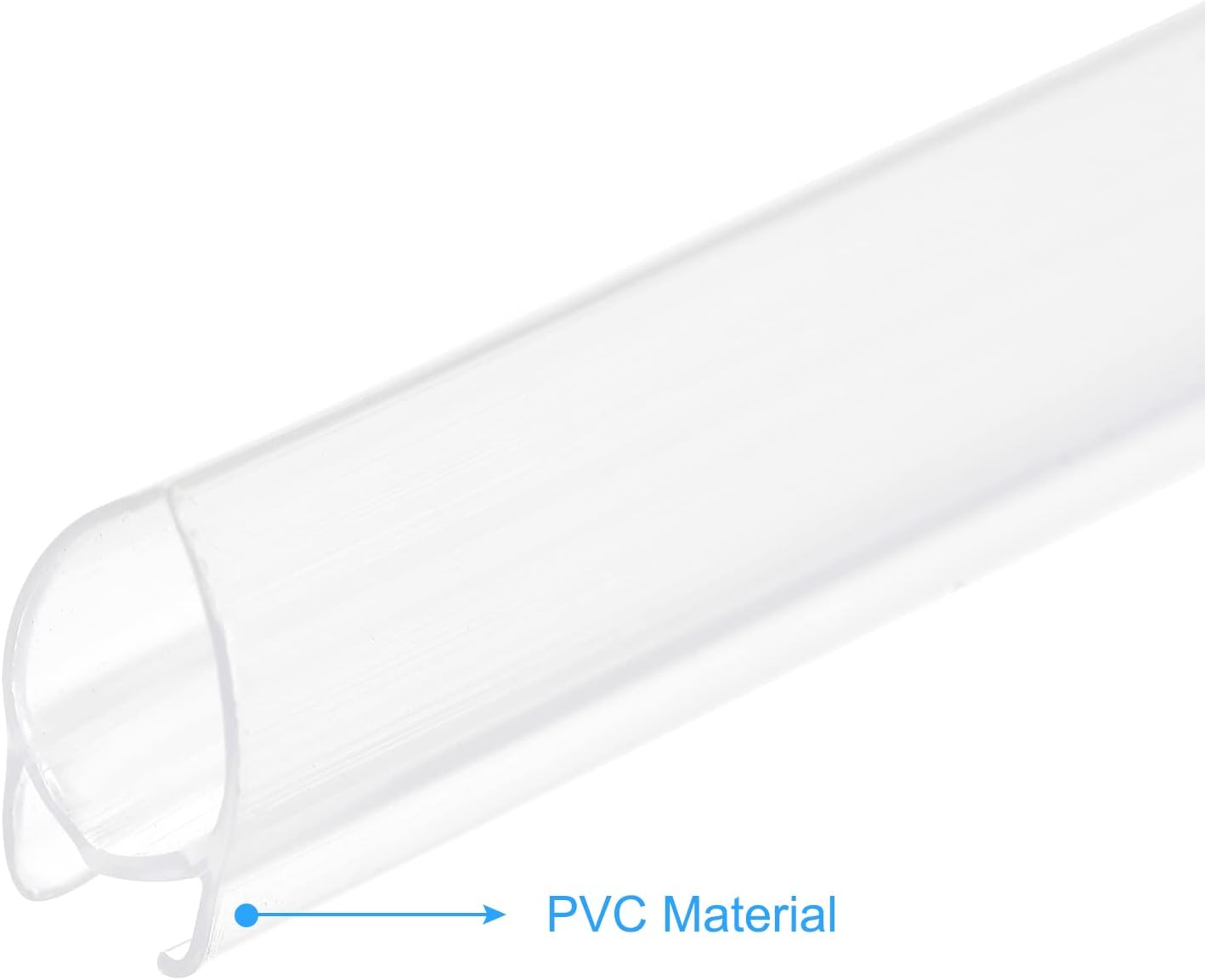 MECCANIXITY PVC Poster Hanger Rail Poster Strip Bar 100cm/40inch Clear with Clips for Poster, Map, 4 Set