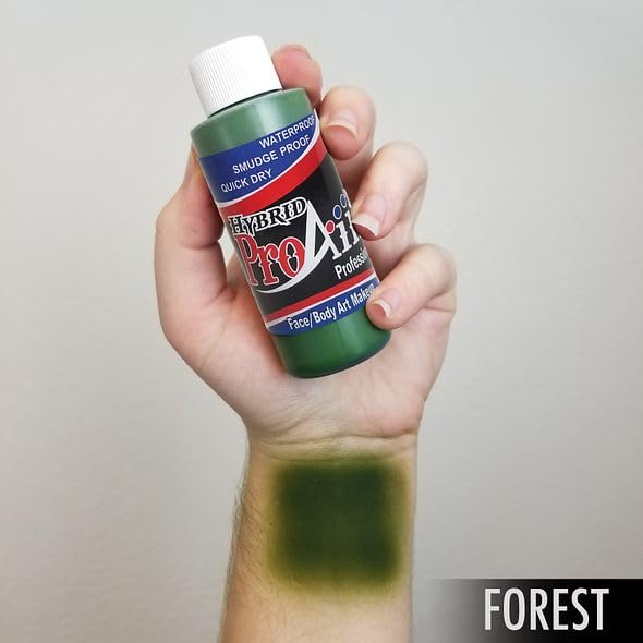 ProAiir Face and Body Painting Makeup - 2oz (60ml) Forest Green