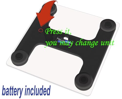 Scale for Body Weight, Digital Bathroom Scale, Weight Scales for People,Body Scale,White,Max:400LB/180KG,2 Weighing Units:...