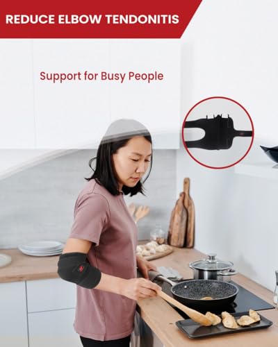 Hurmoya Elbow Brace Comfortable Night Sleep, Cubital Tunnel Syndrome, Ulnar Nerve Entrapment with Compression Sleeve Immob...