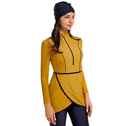 seafanny Women Muslim Swimwear Long Sleeve Burkini Full Cover Hijab Modest Swimsuit