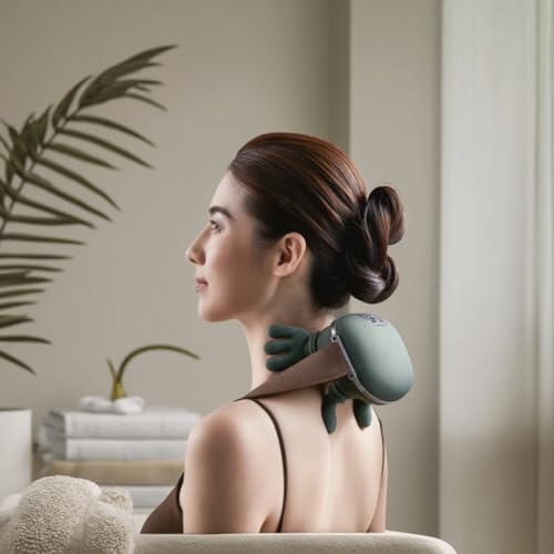 Aocesk ZoserX - Bionic Heated Massager, Portable Shiatsu Neck and Back Massager, Electric Deep Tissue 4D Kneading Massage,...