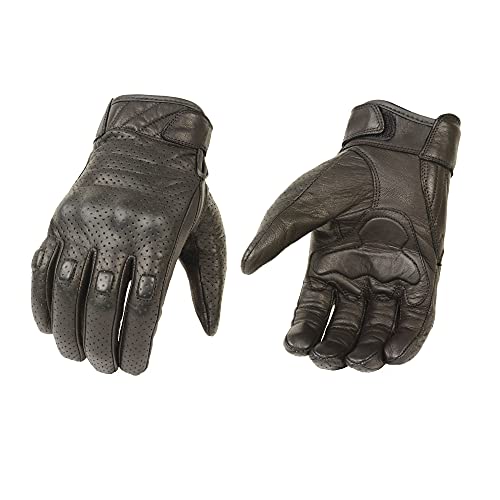 Milwaukee Leather Men's Premium Leather Perforated Cruiser Gloves MG7500 (3X-Large)