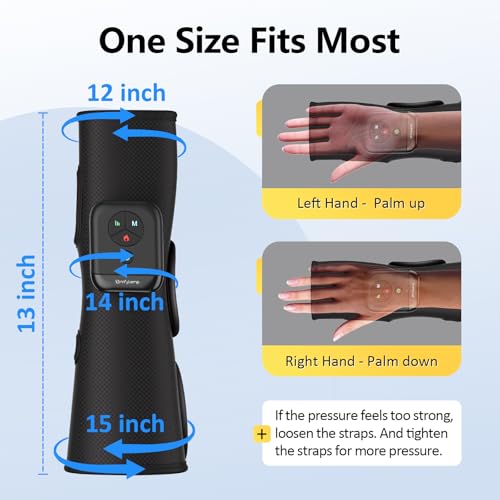 Comfytemp Air Compression Therapy Device K1063, Portable Hand and Wrist Massager for Circulation and Pain Relief, Cordless...