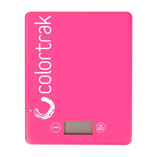 Colortrak Digital Scale, Tempered Glass Scale for Measuring Fits Most Color Trays and Stations, Measures Quantities in lb,...