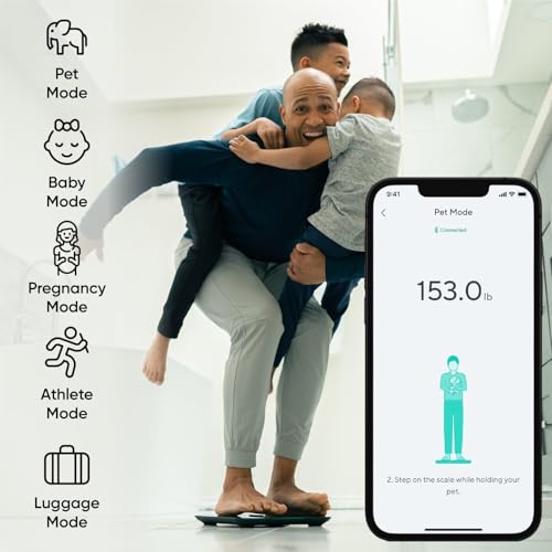 Wyze Smart Scale X - Digital Bathroom Scale for Body Weight, BMI, Body Fat, Muscle Mass, Heart Rate Monitor | Sync with He...
