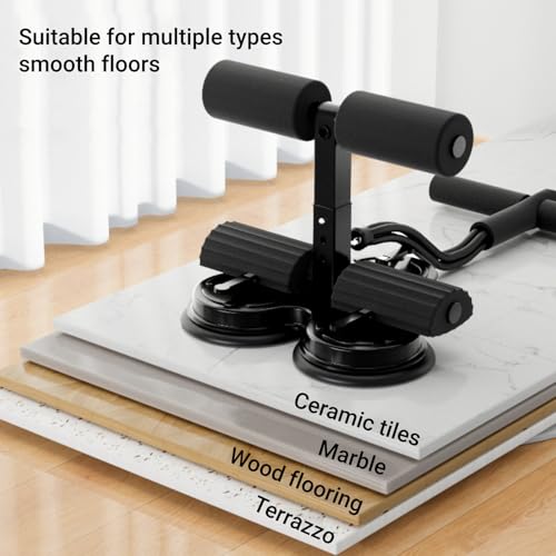 Sit Up Exercise Equipment, Upgraded Sit Up Ab Machine Abdominal Exercise Equipment Height Adjustable with Foot Holder and ...