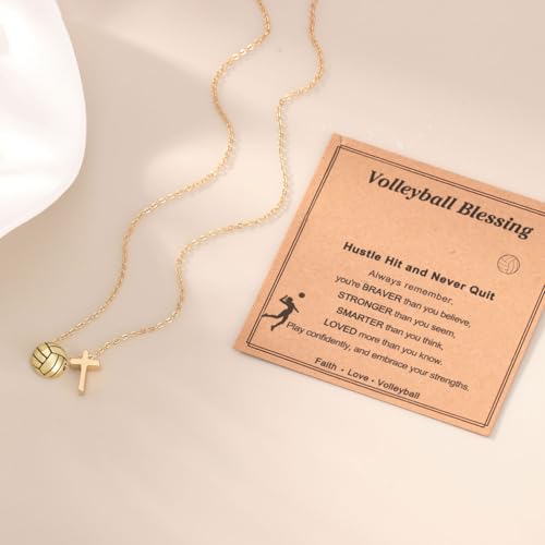 AULSIEY Softball Soccer Volleyball Necklace for Girls Teen Women, Sports Accessories Christmas Birthday Jewelry for Lovers