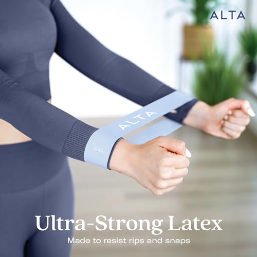 ALTA Mini Loop Bands for Exercise - Premium Durable Latex - Small Resistance Bands for Women, Booty Bands for Working Out,...