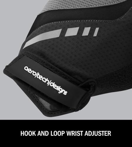 AERO|TECH|DESIGNS | Lightweight Cycling Gloves | Breathable Padded Palm Fingerless Glove