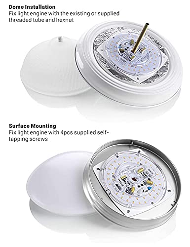 Legental Dimmable LED Light Engine, 40W, 5000K, 8.5in PCB Size, Alloy Steel Retrofit Kit for Ceiling Lights and Fans