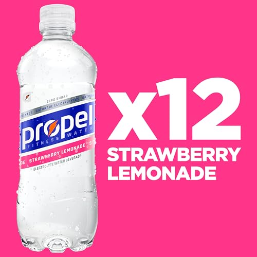 Propel Electrolyte Enhanced Water Sports Drink, Strawberry Lemonade Flavored Water, Zero Calorie & Zero Sugar Hydration wi...
