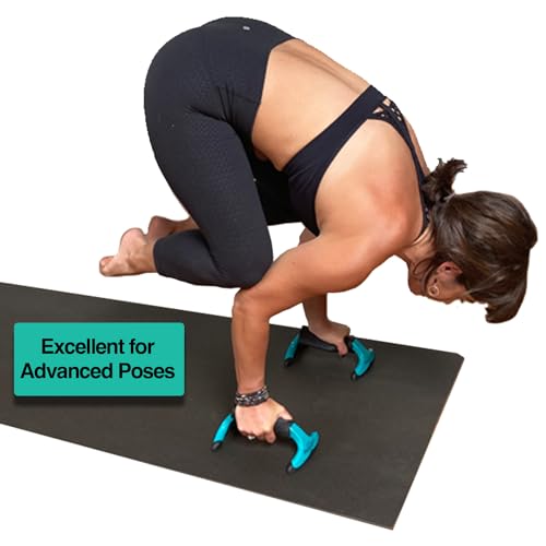 Yoga-Grip, Premium Quality Wrist Alignment Yoga Blocks to Eliminate Wrist Pain in All Poses - Great for Yoga, Pushups and ...