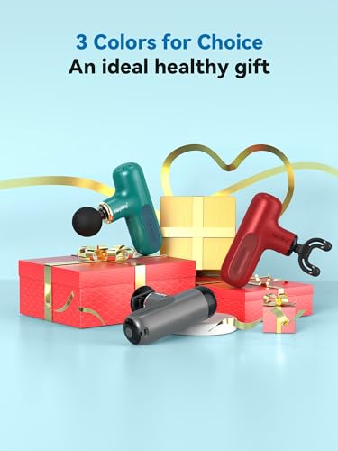 HEYCHY Super Mini Massage Gun, Percussion Deep Tissues Muscle Massager, Compact Sports Travel Massage Gun, Portable Handhe...