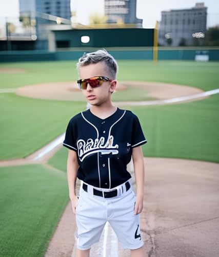 FEISEDY Kids Teens Baseball Polarized Sunglasses Sports TR90 Frame Boys Girls Cycling B2454