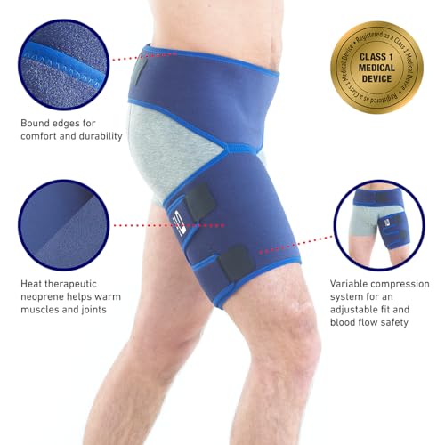 Neo-G Groin Brace for Thigh or Hamstring Injury. Groin Brace for Men and Women - for arthritis, pulled groin, strain - Adj...