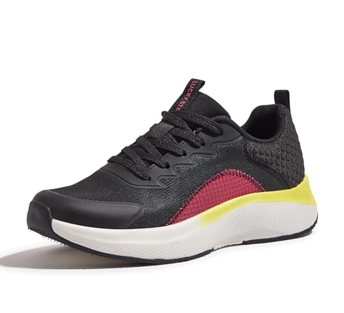 LUCKY STEP Women's Mesh Walking Shoes Lightweight Breathable Shoes Non Slip Tennis Comfortable Workout Gym Running Sneakers