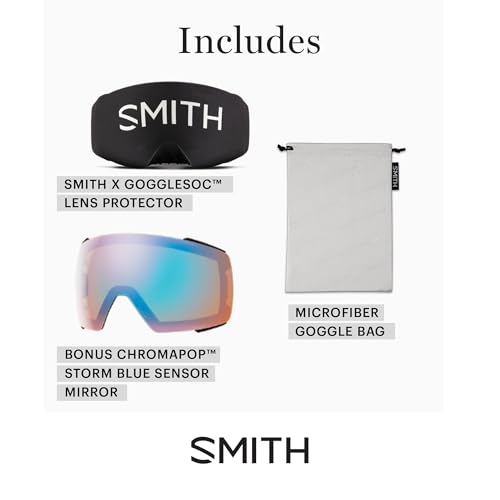 SMITH I/O MAG Snow Goggles – Adult Ski & Snowboarding Goggles with Everyday lens + Interchangeable Lens – for Men & Women