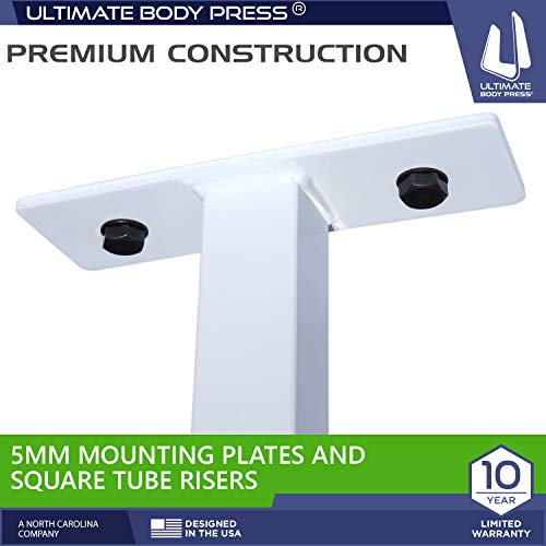 Ceiling Mount Pull Up Bar with 48” Straight Bar and 14” Risers, Fits 16” and 24” Joist by Ultimate Body Press