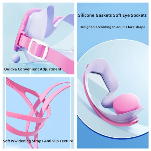 ZSYSUP UV Waterproof Anti Fog Swimwear Eyewear Swim Diving Water Glasses Adjustable Swimming Goggles Women Men Sports Eyewear
