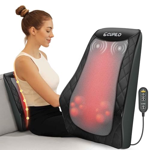 CuPiLo Back and Neck Massager, FSA Eligible HSA Store Massager for Pain Relief Deep Tissue, Heated Massage with Vibration,...