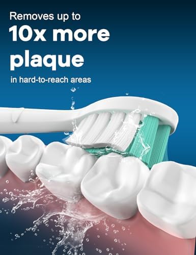 Toothbrush Replacement Heads for Philips Sonicare: Sonic Replacement Heads Compatible with Phillips Electric Toothbrush ProtectiveClean 4100 5100 5300 C2 G2 C1 W, Medium Soft - 8 Pack