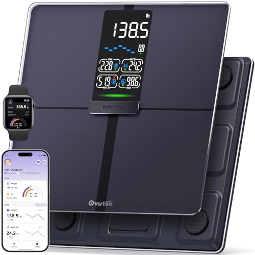 Ovutek Professional Smart Scale for Body Weight, BMI, Body Fat, Muscle Mass, Highly Accurate Body Composition Weighing Mac...
