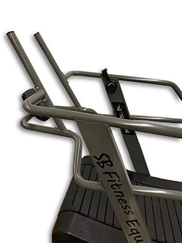 SB Fitness Equipment CT700 Self Generated Manual Curved Commercial Treadmill with 8 Resistance Levels for Sprinting and Sl...