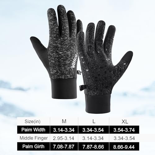 Warm Gloves for Men Women Outdoor Sports Driving Motorcycle Cycling Running Skiing Touchscreen Thermal Gloves 1 Pcs