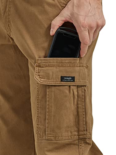 Wrangler Authentics Mens Relaxed Fit Stretch Cargo Pant
