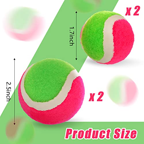 Hanaive 4 Pcs 2 Size Toss and Catch Ball Game Replacement Balls Catch Set for 3 4 5 6 7 8 9 10 Year Boys Girls Adults, 2.5...