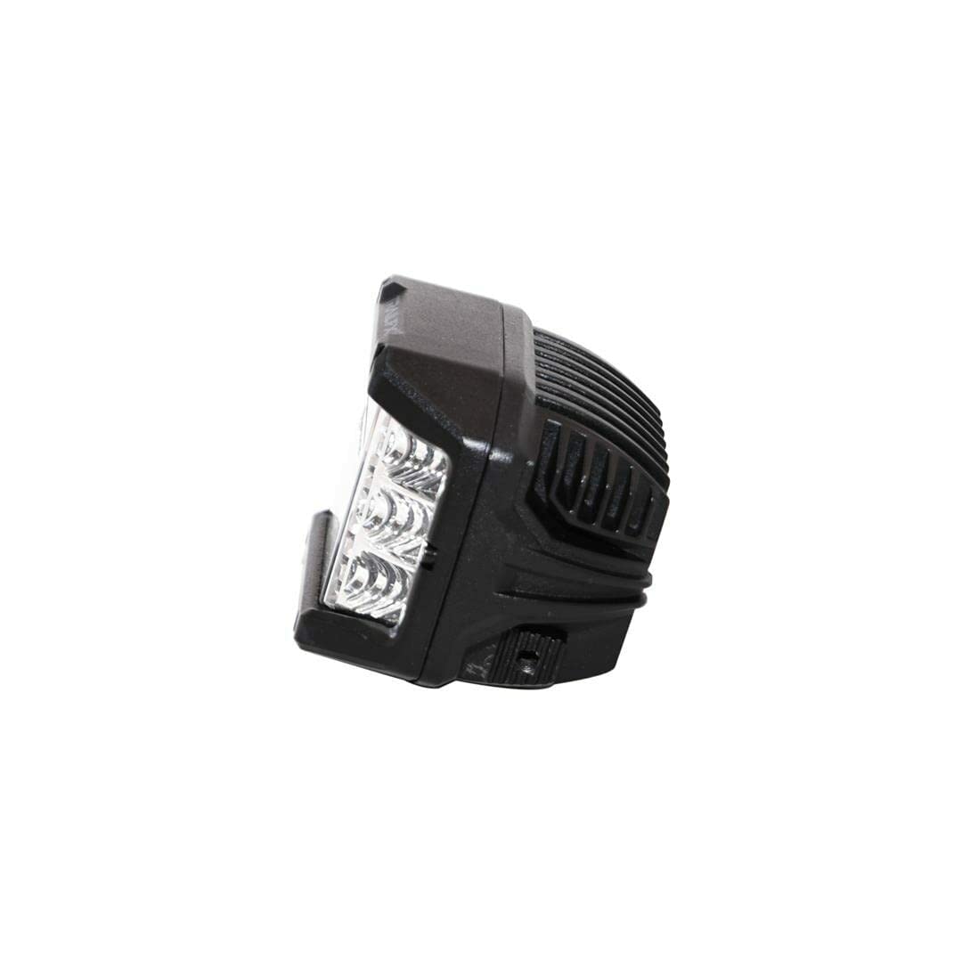 Trailfx 4 Inch Cube LED Lights - 9000 Lumens, Spot/Flood Combo Beam, Model PODSIDEFPR, Includes Wiring Harness & Mounting Hardware, Set of 2