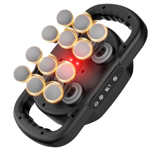 TenSine 12 Head Massage Gun Deep Tissue,Cordless Electric Massager with 9 Levels 9 Modes,Back Massager Tool for Neck/Shoul...