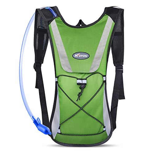KUYOU Running Hydration Vest - Lightweight Insulated Hydration Backpack with 2L Water Bladder, Adjustable Chest Straps and...