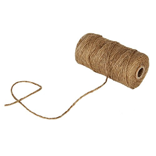 KINGLAKE Natural Jute Twine String 656 Feet 2mm Twine for Crafts Gift Wrapping Christmas Packing String for Arts Decoratio...