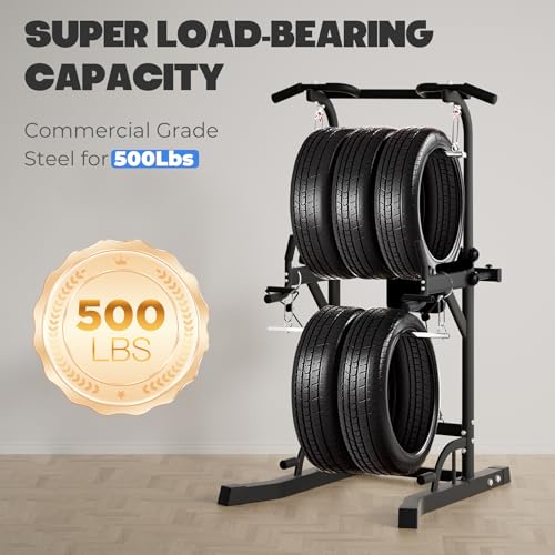Power Tower Pull Up Dip Station, Heavy Duty Pull Up Station Dip Bar Station Multi-Function Home Gym Strength Training Fitn...